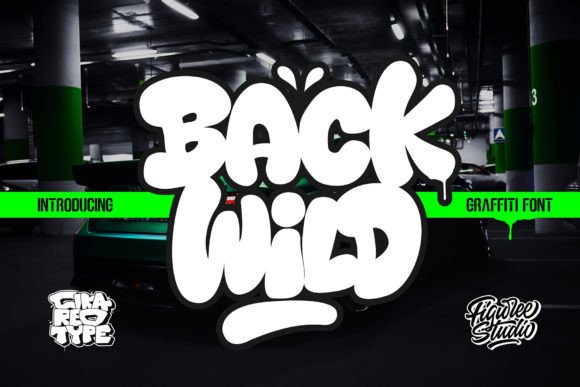 Back Wild: Bold Graffiti Font with Stylish Swash Characters