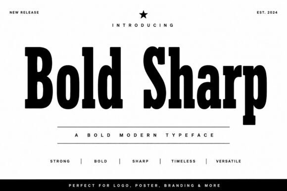 Bold Sharp: A Modern Serif for Impactful Design