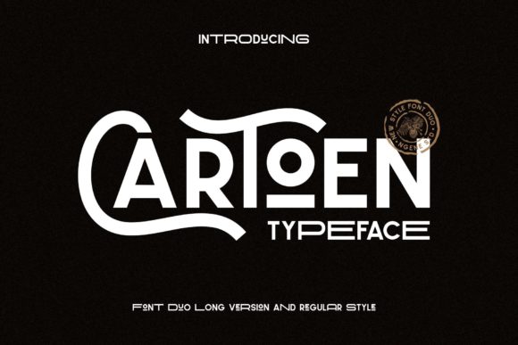 Cartoen Font Duo: Vintage Charm for Modern Designs
