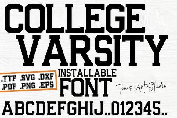 College Varsity Font Svg: Elevate Your Craft Projects