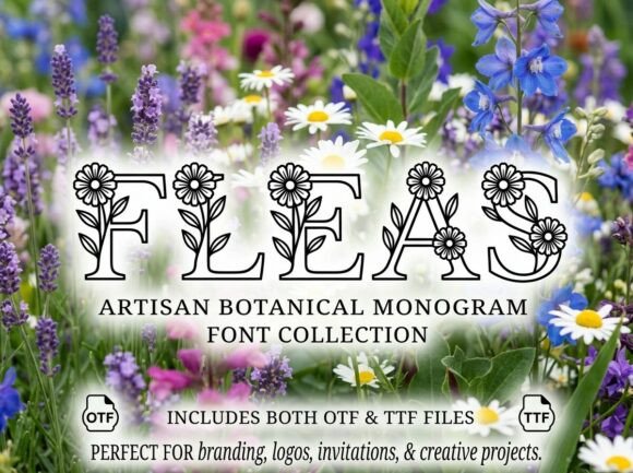 Cultivate a Garden of Creativity with the Fleas Display Font
