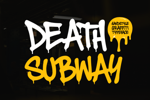 Death Subway Graffiti: Raw Urban Font for Bold Designs