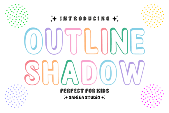 Discover the Playful Charm of Outline Shadow Typography