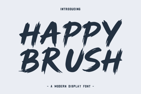 Happy Brush: A Playful Typeface for Joyful Designs