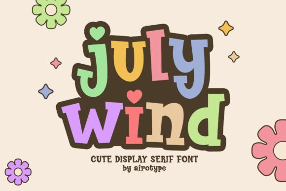 July Wind: A Font for Fun and Creative Designs