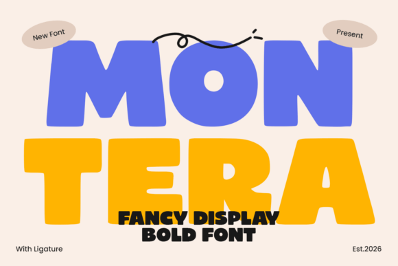 Montera: A Bold & Playful Sans Serif Font