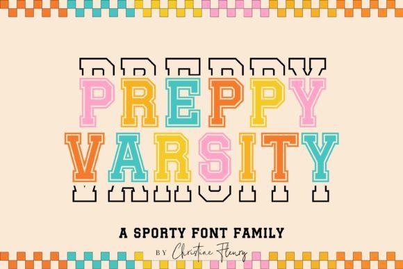 Preppy Varsity: Your New Favorite Retro Sport Font