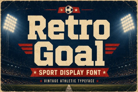 Retro Goal: A Vintage Sport Display Typeface