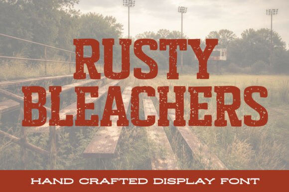 Rusty Bleachers: A Vintage Font with Authentic Stadium Spirit