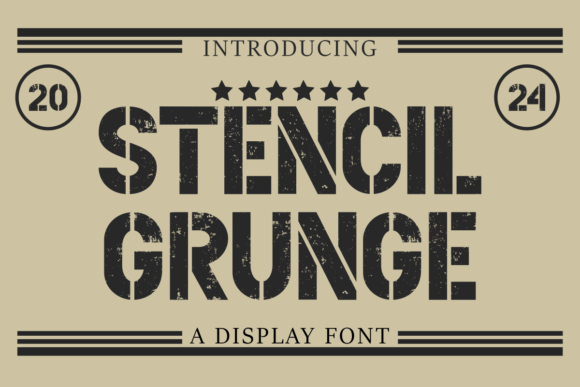 Stencil Gruge: A Bold Typeface for Impactful Designs
