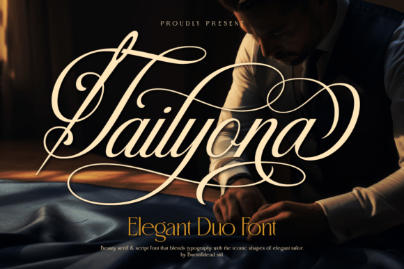 Tailyona: A Refined Duo Font for Elegant Design