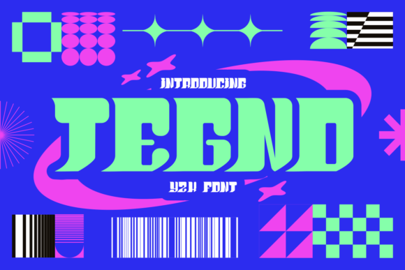 Tegno: A Bold Y2K Typeface for Modern Design