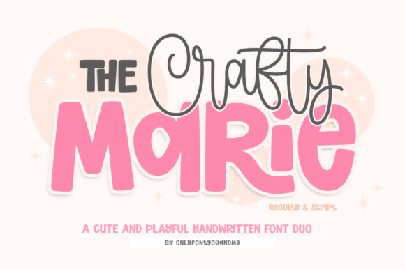 The Crafty Marie: A Playful Font Duo for Creative Projects