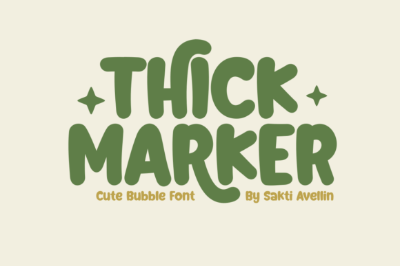 Thick Marker: A Playful Font for Creative Projects