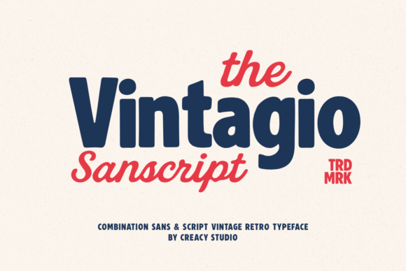 Vintagio Sanscript Duo Font: Retro Charm Meets Modern Design