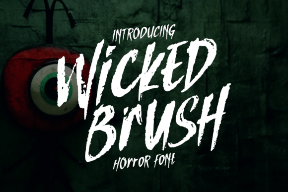 Wicked Brush: Unleash Dark Typography for Your Creative Projects